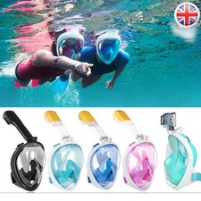 Full Face Snorkel Mask Diving Scuba Goggles Swimming Kids Adults Anti-Fog Goggle