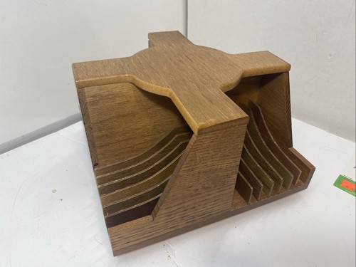 Vtg solid wood rotating - ,