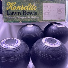 Lot of 4 Henselite Lawn Bowls