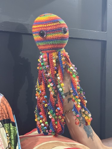 Handmade crochet octopus soft - octopus,