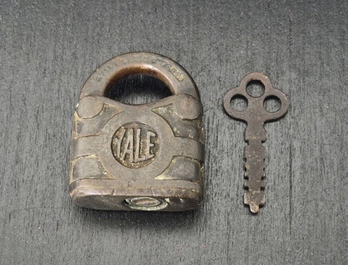 Antique padlock with key - antique,