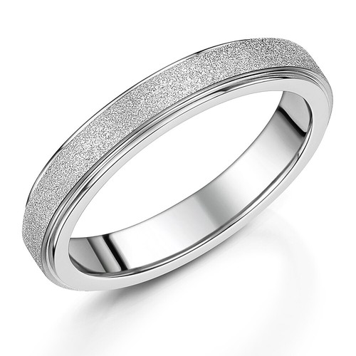 Ladies 4mm cobalt - cobalt, ring