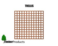 Garden Fence Wooden Square Trellis. various sizes 6x1, 6x2, 6x3, 6x4, 6x5, 6x6