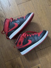 NIKE AIR JORDAN 1 MID (GS) “Banned Bred'' GS SIZE UK 2 Kids