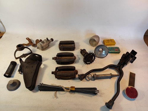 Vintage bike spare - parts, lot