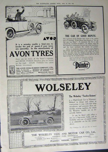 Original old antique print - old,