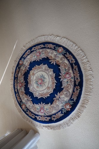 Circular blue superwash - blue, wool