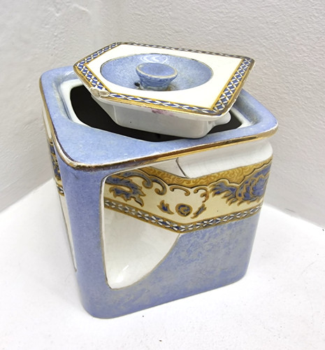 Grimwades the cube teapot - teapot, blue