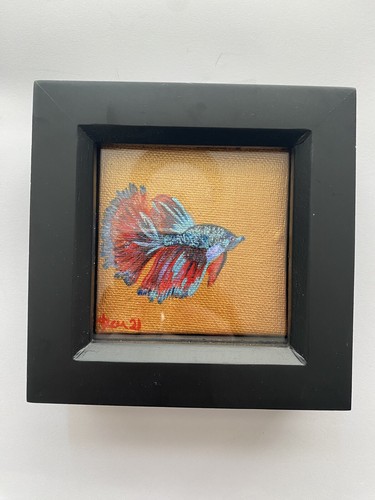 Ooak male betta fish - male, 7.5cm