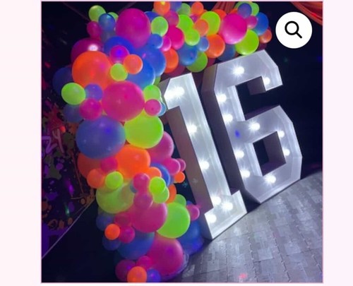 Led light numbers 4ft - light,
