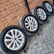 AUDI Q3 18" ALLOY WHEELS & TYRES 83A601025G GENUINE 235/55/18 57.1cb 5x112 