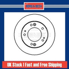 2x Brake Discs Vented For Kia Sportage 2.0 i 16V 4WD Borg & Beck Front