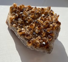 Citrine crystal geode - 5x5x7 inches - bought from a collector 