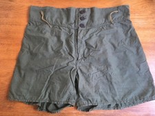 WW2 JUNGLE PATTERN SHORTS, UNDERWEAR BRITISH ARMY GREEN, MILITARY 1954