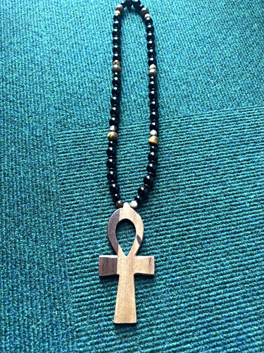 Black beaded ball chain - black,
