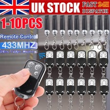 1-10X 433mhz Cloning Remote Control Key Fob Electric Gate Car Garage Door Opener