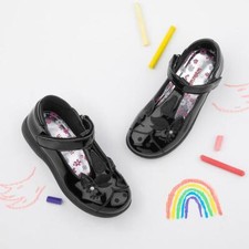 Walkright Girls Shoes Black