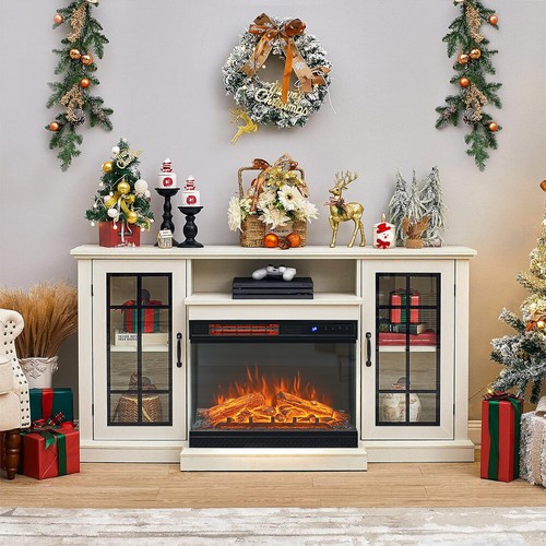 Living room electric fireplace - room,