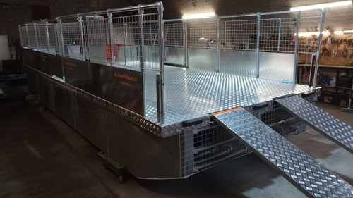 5m aluminium pontoon - x,