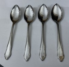 Vtg 4 John Mason Stainless Steel 17.5cm Dubarry Du Barry Dessert Spoons Cutlery