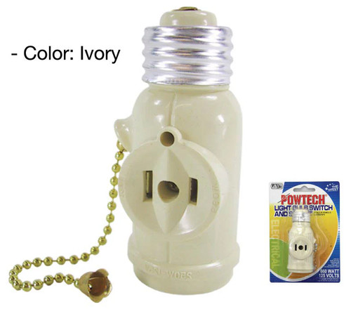 Light bulb switch - switch, socket