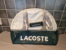 White Lacoste Holdall Bag Carrier White Genuine Shoulder Bag Gym 
