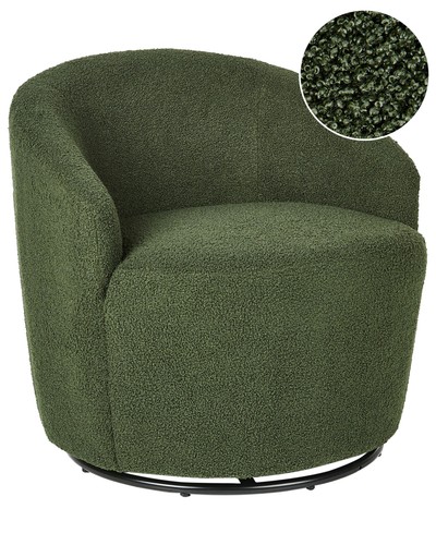 Armchair davik boucle dark - boucle,