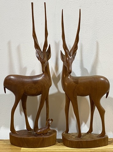 Retro wooden antelopes - retro,