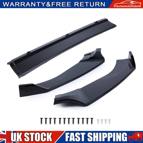 Gloss black front splitter - front,