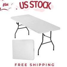 6 FT White Folding Table -