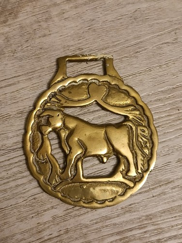 Large selection horse brass - of,