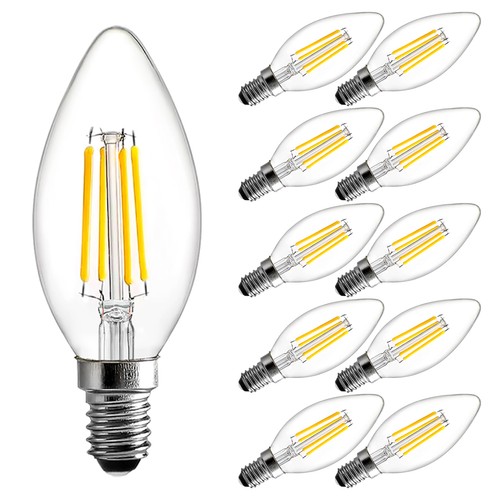 E14 led candle light bulbs - candle, c35