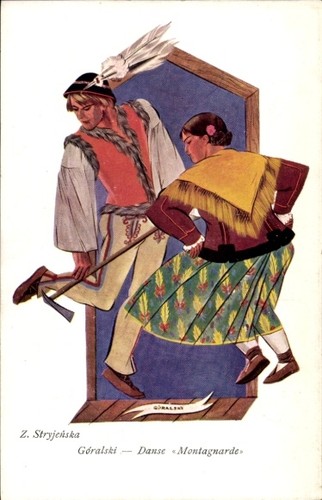 Artist postcard stryjenska la - artist,