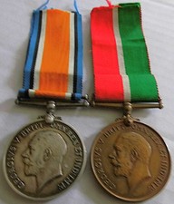 WW1 PAIR MERCANTILE MARINE