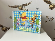 Disney Vintage Winnie The Pooh Stationary Storage Box Writing Paper Cards Letter