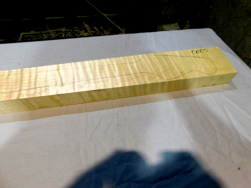 Flame maple neck blank for - flame,