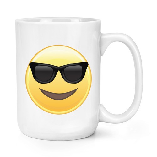Sunglasses emoji 15oz large - sunglasses,
