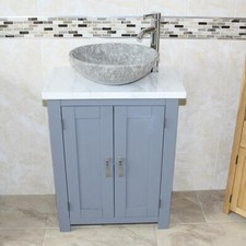 Grey Painted Bathroom Vanity |
