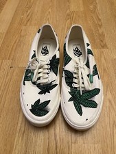 Vans UA OG Authentic LX Sweet Leaf "420" White/Green Shoes VN0A4BV94JM1