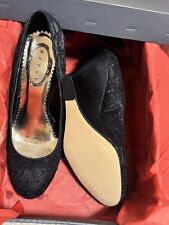 Debut by Debenham Women's Court Shoes Size  4 & 37  Wedge Heels Shoes black lace