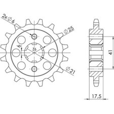 SPROCKET S AC P525-D14 FOR