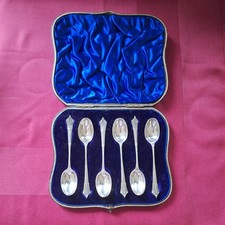 Solid silver teaspoons - solid, 1903