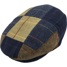 Patchwork Flat Cap-Quilted