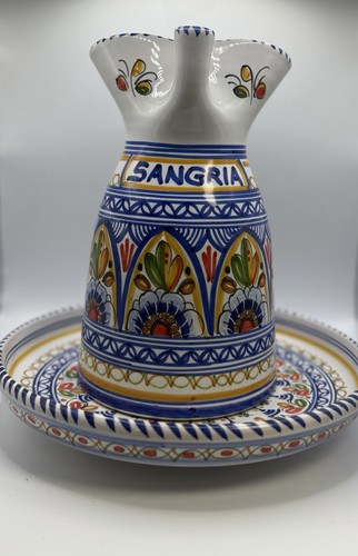 Spanish talavera sangria jug - spanish,