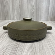 Vintage Denby Olive Chevron