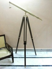 SILVER BRASS TELESCOPE WITH