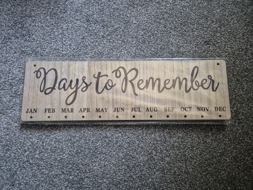 Wooden hanging calendar board - wooden,