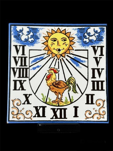 Vintage wall plaque - plaque, tiled
