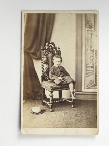 Young boy ornate chair studio - young,