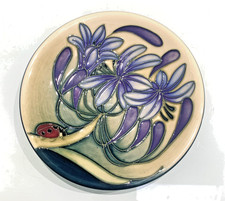 Moorcroft Limited Edition Ladybird Floral Pattern Pin Dish - 11.5cm diameter